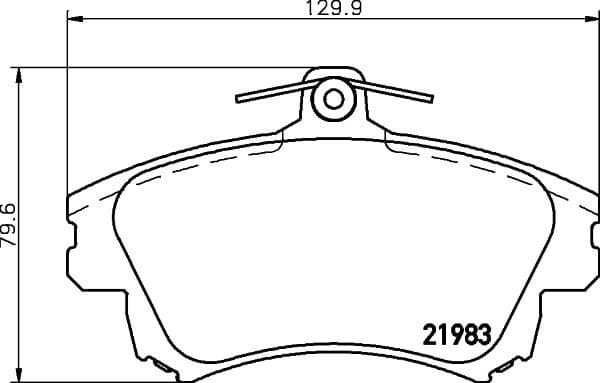 Brake Pad Set, disc brake 8DB 355 006-711 - image 4