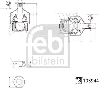 Link/Coupling Rod, stabiliser bar 193944