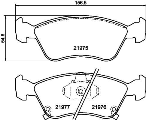 Brake Pad Set, disc brake 8DB 355 016-981 - image 4