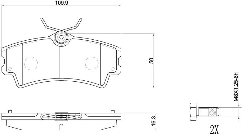 Brake Pad Set, disc brake PRIME LINE P 72 001