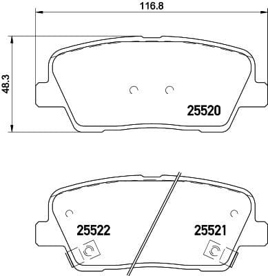 Brake Pad Set, disc brake 8DB 355 023-041 - image 4