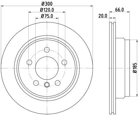Brake Disc PRO 8DD 355 118-271 - image 3