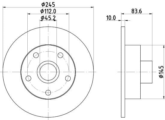 Brake Disc PRO 8DD 355 104-231 - image 3