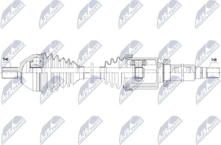 Drive Shaft NPW-FR-177
