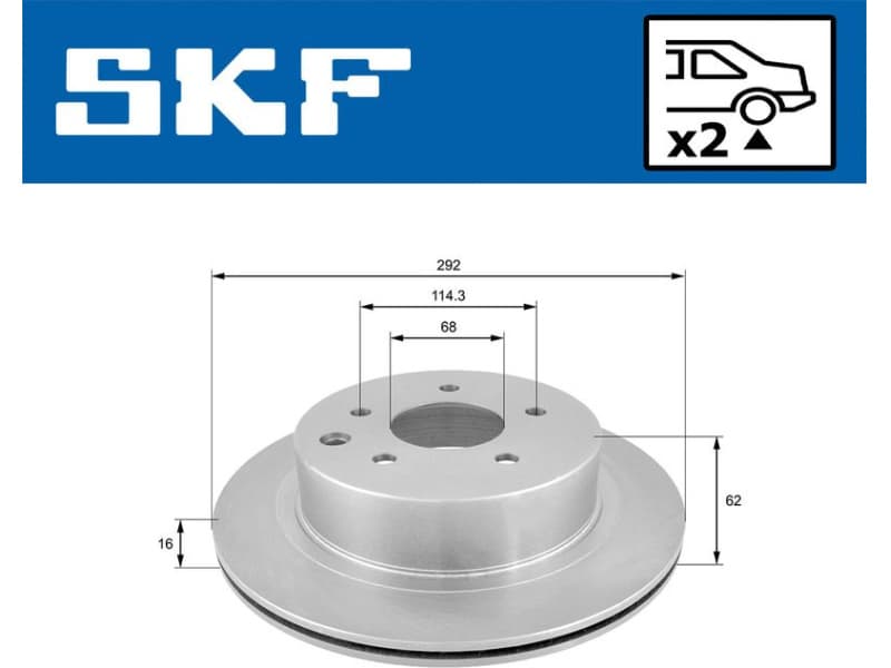 Brake Disc VKBD 90355 V2 - image 2