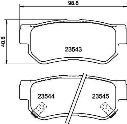 Brake Pad Set, disc brake 8DB 355 009-971 - image 2