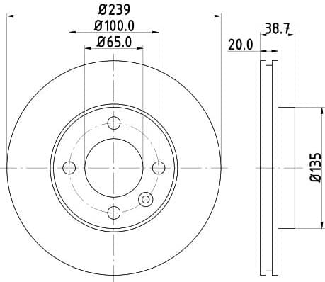 Brake Disc PRO 8DD 355 100-191 - image 4