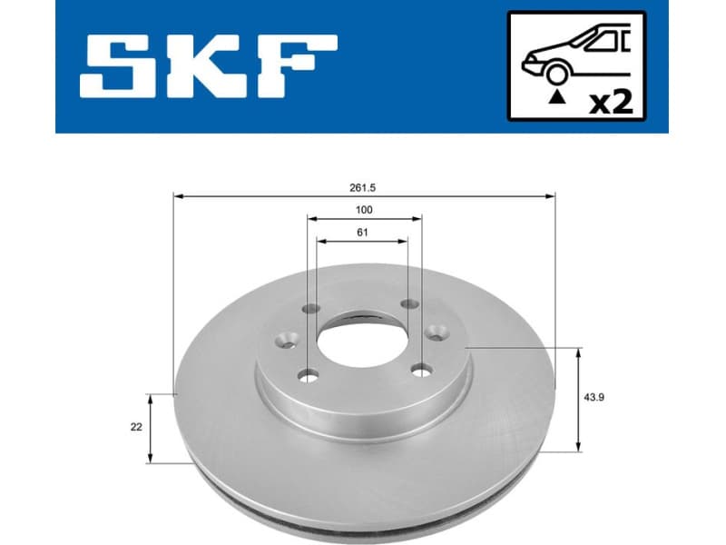 Brake Disc VKBD 80566 V2 - image 2