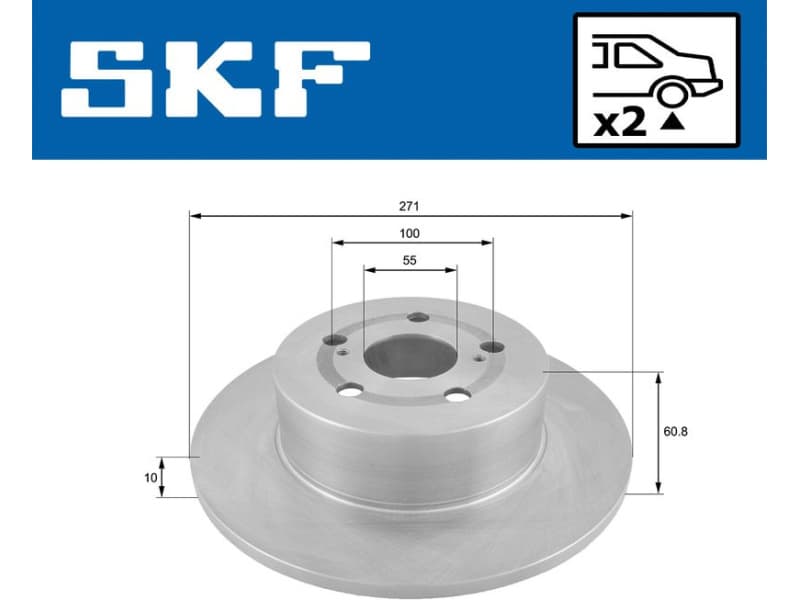 Brake Disc VKBD 91023 S2 - image 2