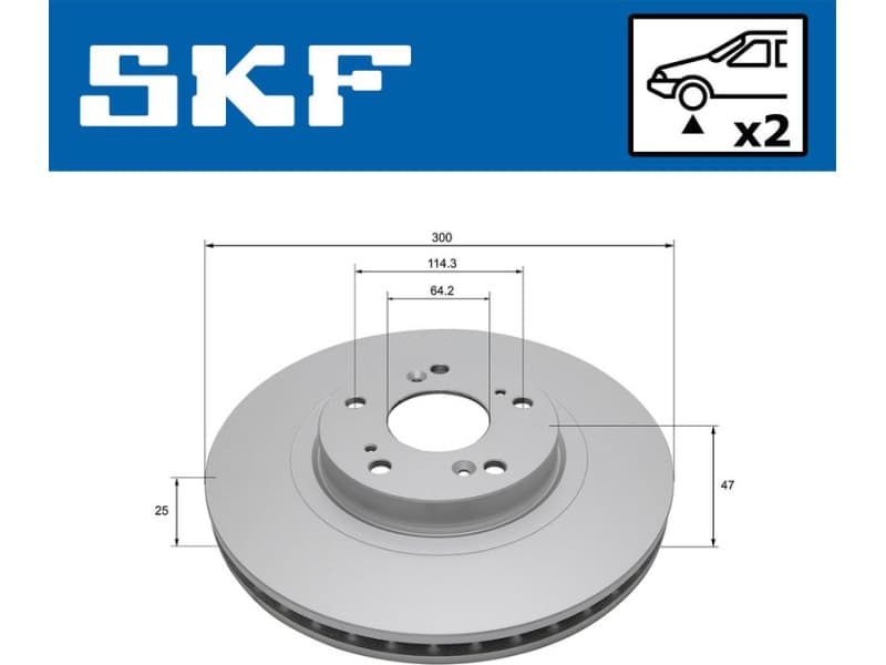 Brake Disc VKBD 80541 V2 - image 2