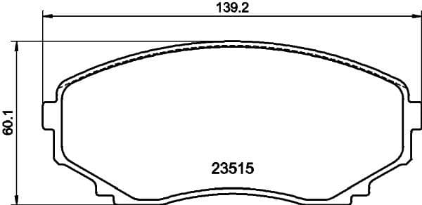 Brake Pad Set, disc brake 8DB 355 009-641