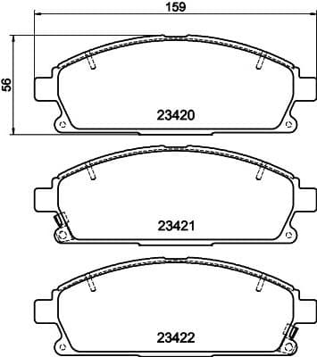 Brake Pad Set, disc brake 8DB 355 009-661 - image 4