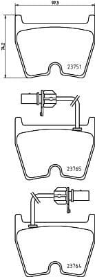 Brake Pad Set, disc brake 8DB 355 009-191 - image 4