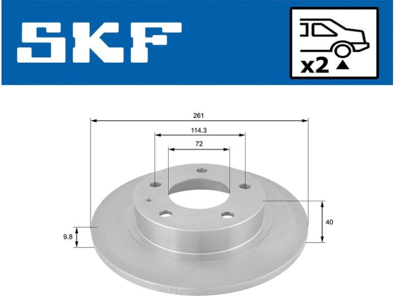 Brake Disc VKBD 90770 S2 - image 2