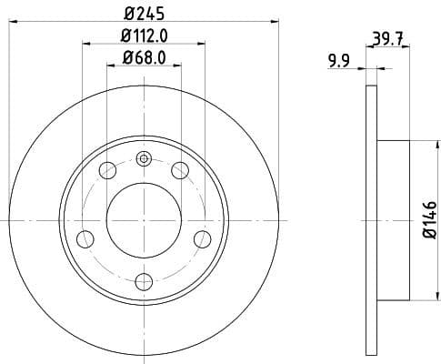 Brake Disc PRO 8DD 355 107-541 - image 4