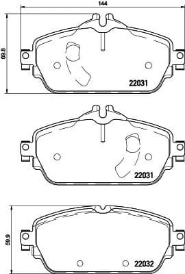 Brake Pad Set, disc brake 8DB 355 021-541 - image 2