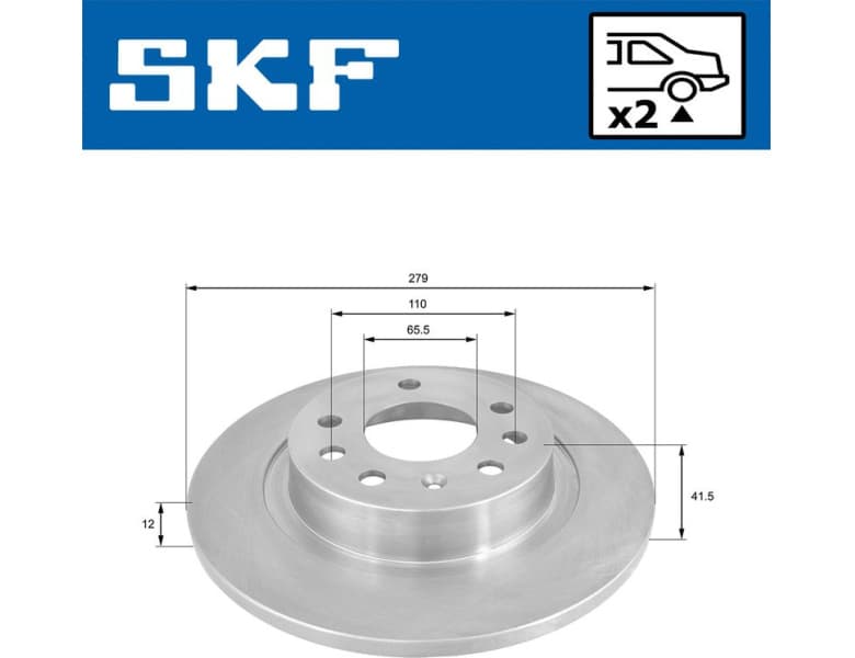 Brake Disc VKBD 90509 S2 - image 2