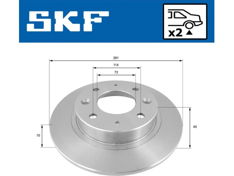 Brake Disc VKBD 90884 S2 - image 2