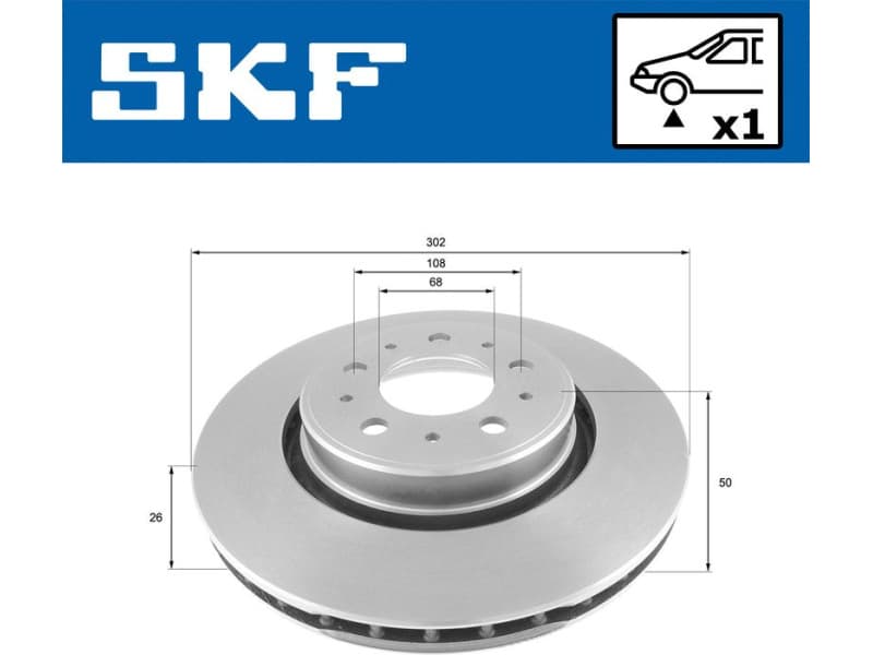 Brake Disc VKBD 80629 V1 - image 2