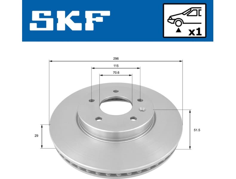 Brake Disc VKBD 80407 V1 - image 2