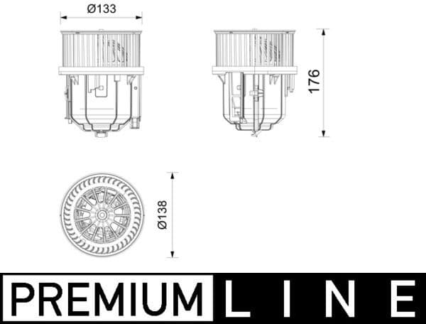 Interior Blower BEHR *** PREMIUM LINE *** AB416000P
