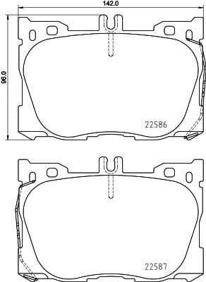 Brake Pad Set, disc brake 8DB 355 031-701 - image 2
