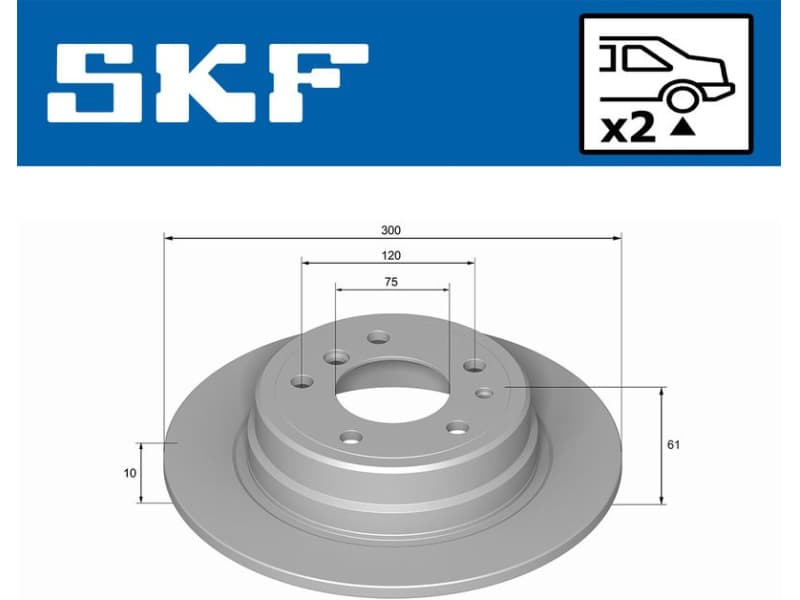 Brake Disc VKBD 90573 S2 - image 2