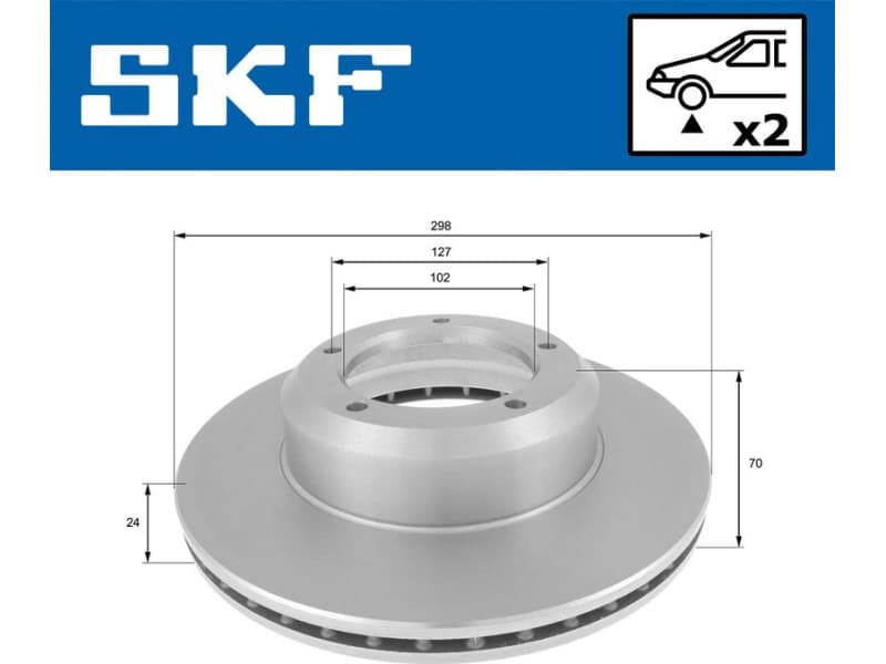 Brake Disc VKBD 80504 V1 - image 2