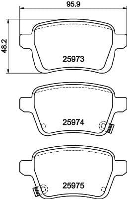 Brake Pad Set, disc brake 8DB 355 021-441 - image 4