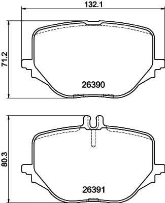 Brake Pad Set, disc brake 8DB 355 041-121