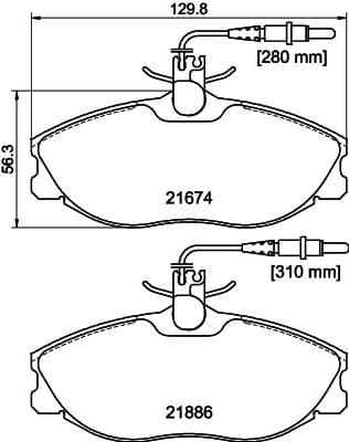 Brake Pad Set, disc brake 8DB 355 018-221 - image 4