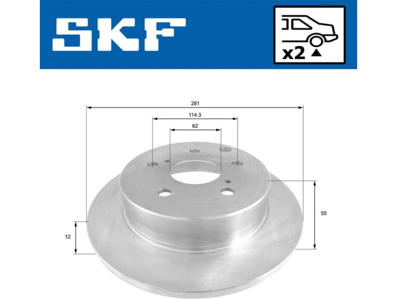 Brake Disc VKBD 90368 S2 - image 2