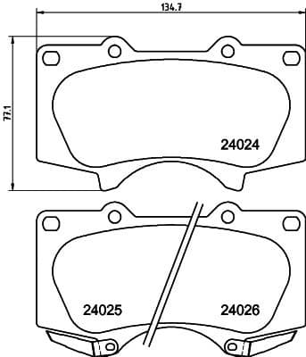 Brake Pad Set, disc brake 8DB 355 014-121 - image 4
