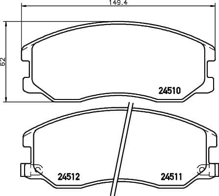 Brake Pad Set, disc brake 8DB 355 013-121 - image 4