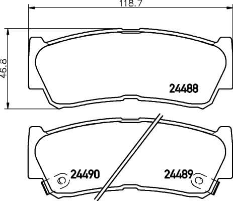 Brake Pad Set, disc brake 8DB 355 013-081 - image 4