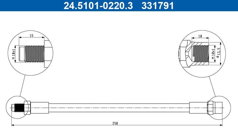 Brake Hose 24.5101-0220.3
