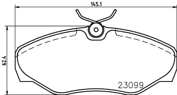 Brake Pad Set, disc brake 8DB 355 011-091 - image 2