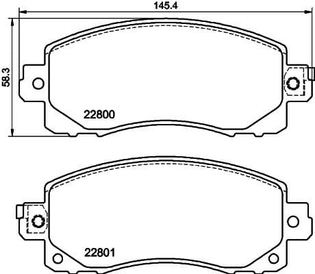 Brake Pad Set, disc brake 8DB 355 039-161