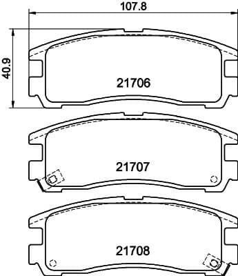 Brake Pad Set, disc brake 8DB 355 016-591 - image 4
