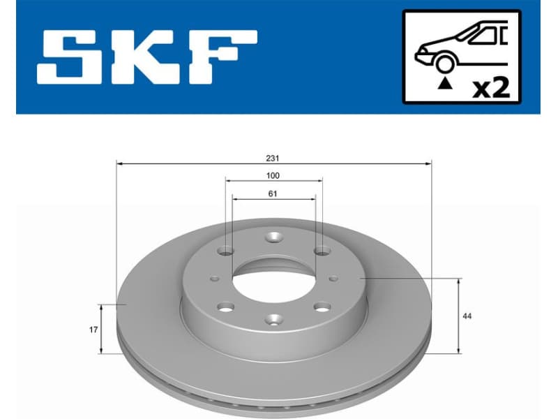 Brake Disc VKBD 80878 V2 - image 2
