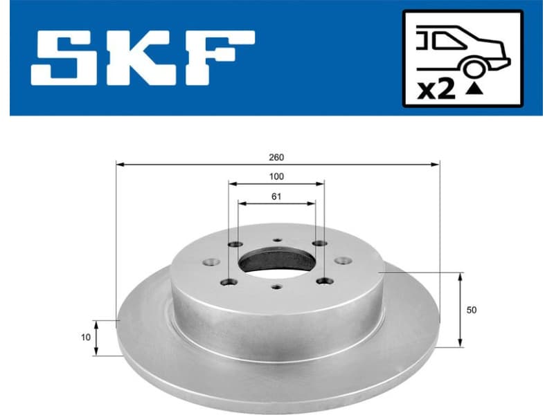 Brake Disc VKBD 91096 S2 - image 2