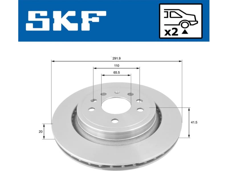 Brake Disc VKBD 90370 V2 - image 2