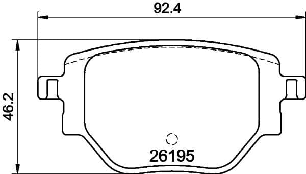 Brake Pad Set, disc brake 8DB 355 040-321