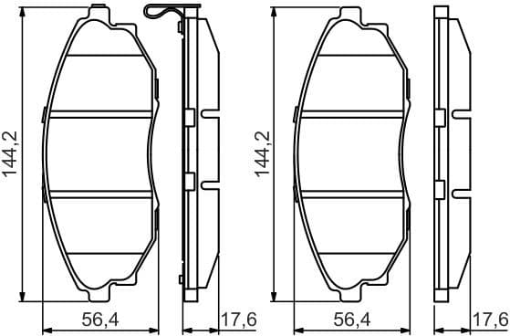 Brake Pad Set, disc brake 0986495353 - image 2