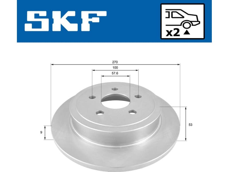 Brake Disc VKBD 90653 S2 - image 2