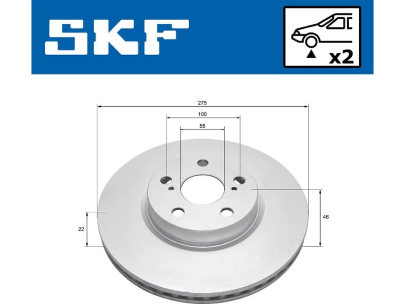 Brake Disc VKBD 80423 V2 - image 2