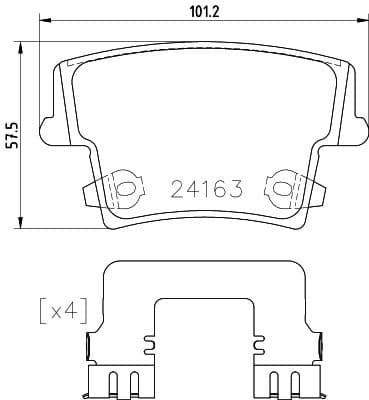 Brake Pad Set, disc brake 8DB 355 025-051 - image 3