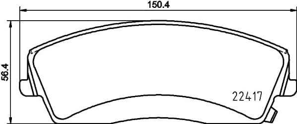 Brake Pad Set, disc brake 8DB 355 025-001 - image 4