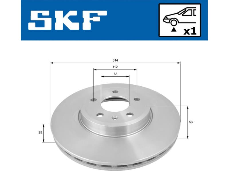 Brake Disc VKBD 80024 V1