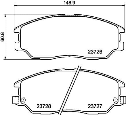 Brake Pad Set, disc brake 8DB 355 010-861 - image 4